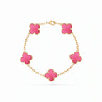 Vintage Alhambra Pink Five Clover Bracelet