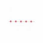 Vintage Alhambra Pink Five Clover Bracelet