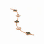 Vintage Alhambra Rose Pavé Clover Bracelet