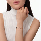 Vintage Alhambra Rose Pavé Clover Bracelet