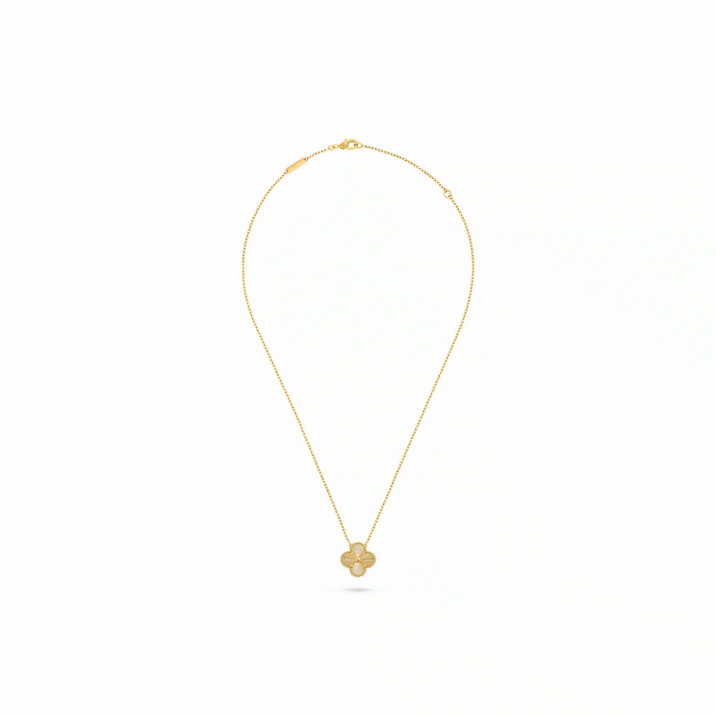 Vintage Alhambra Sunray Clover Pendant Necklace