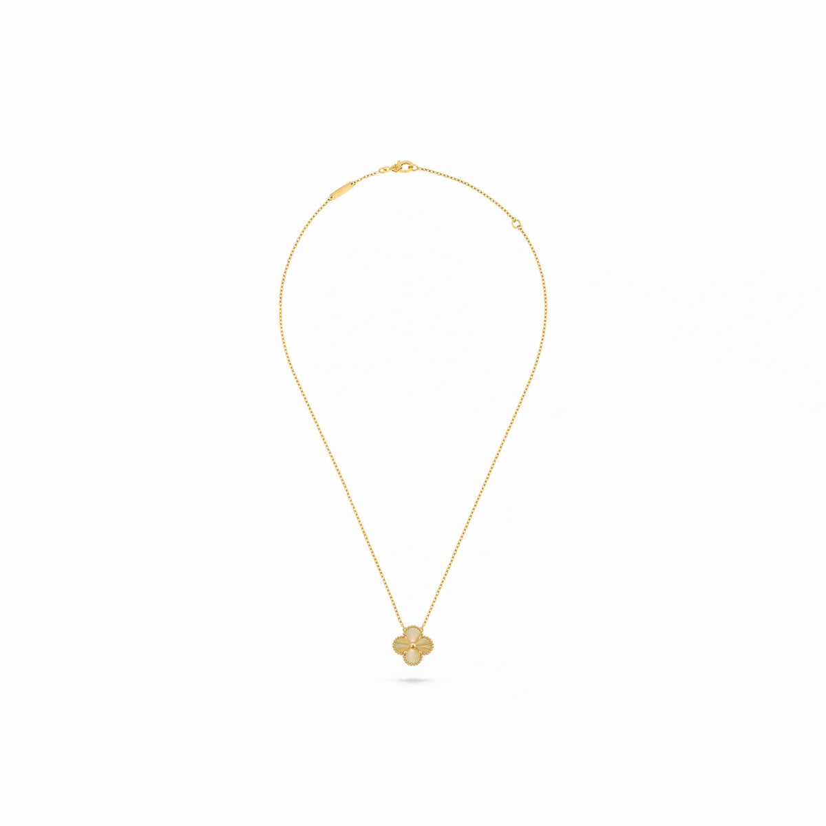 Vintage Alhambra Sunray Clover Pendant Necklace