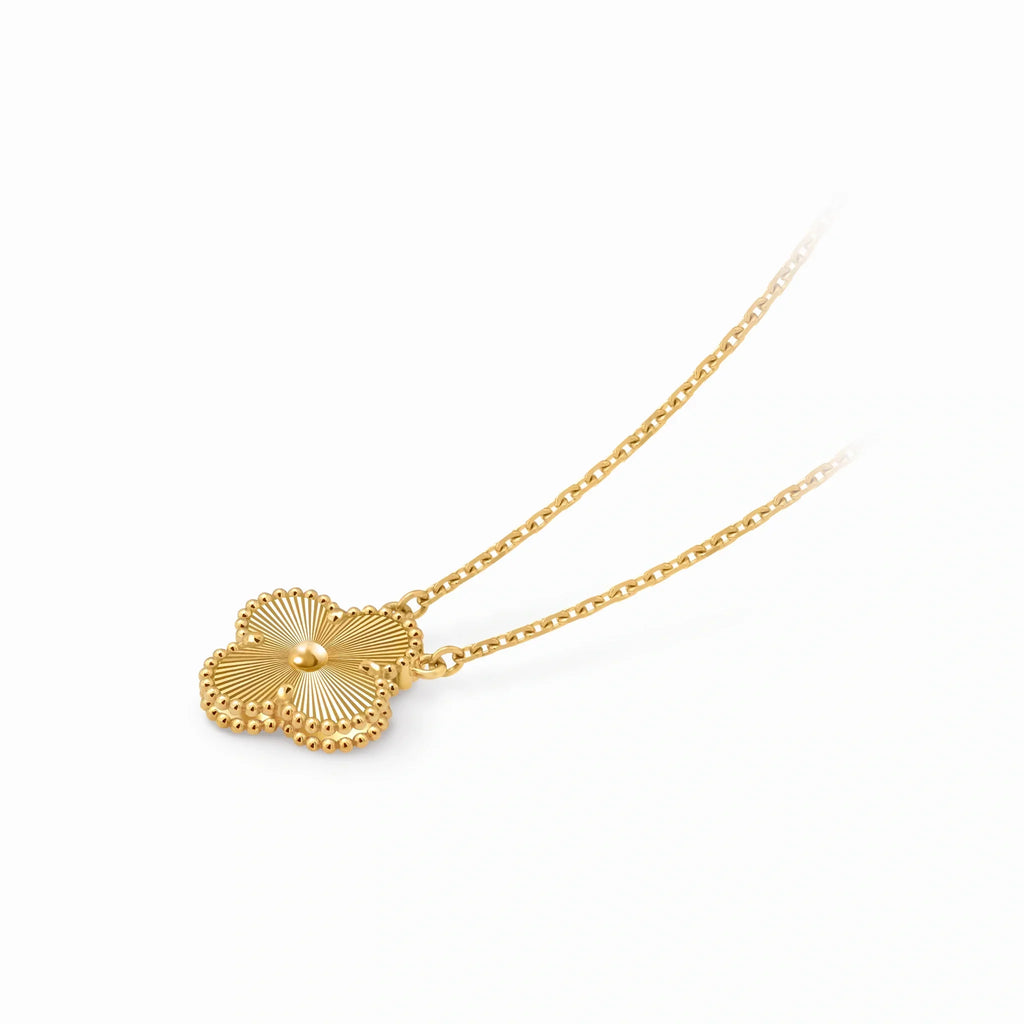 Vintage Alhambra Sunray Clover Pendant Necklace