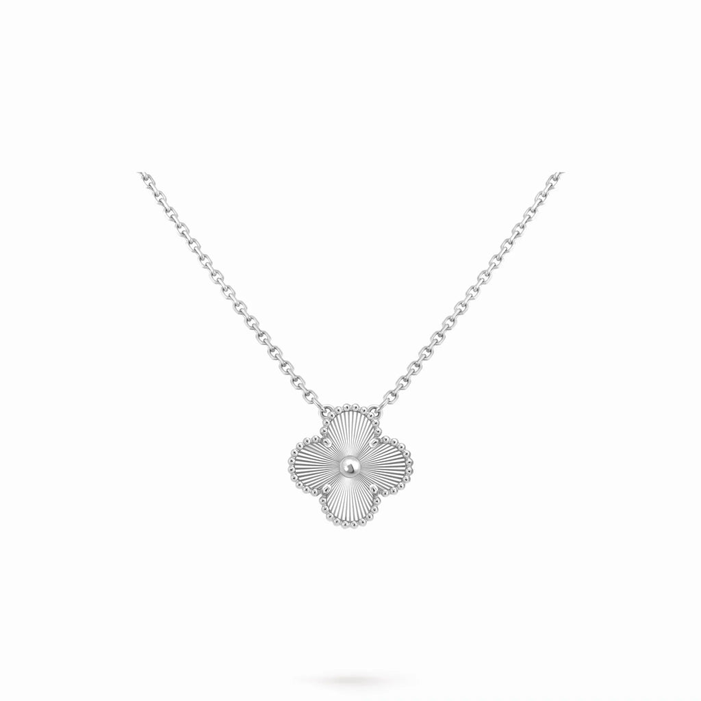Vintage Alhambra Sunray Clover Pendant Necklace