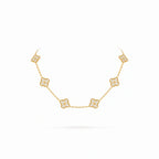 Vintage Alhambra Ten Clover Pavé Necklace