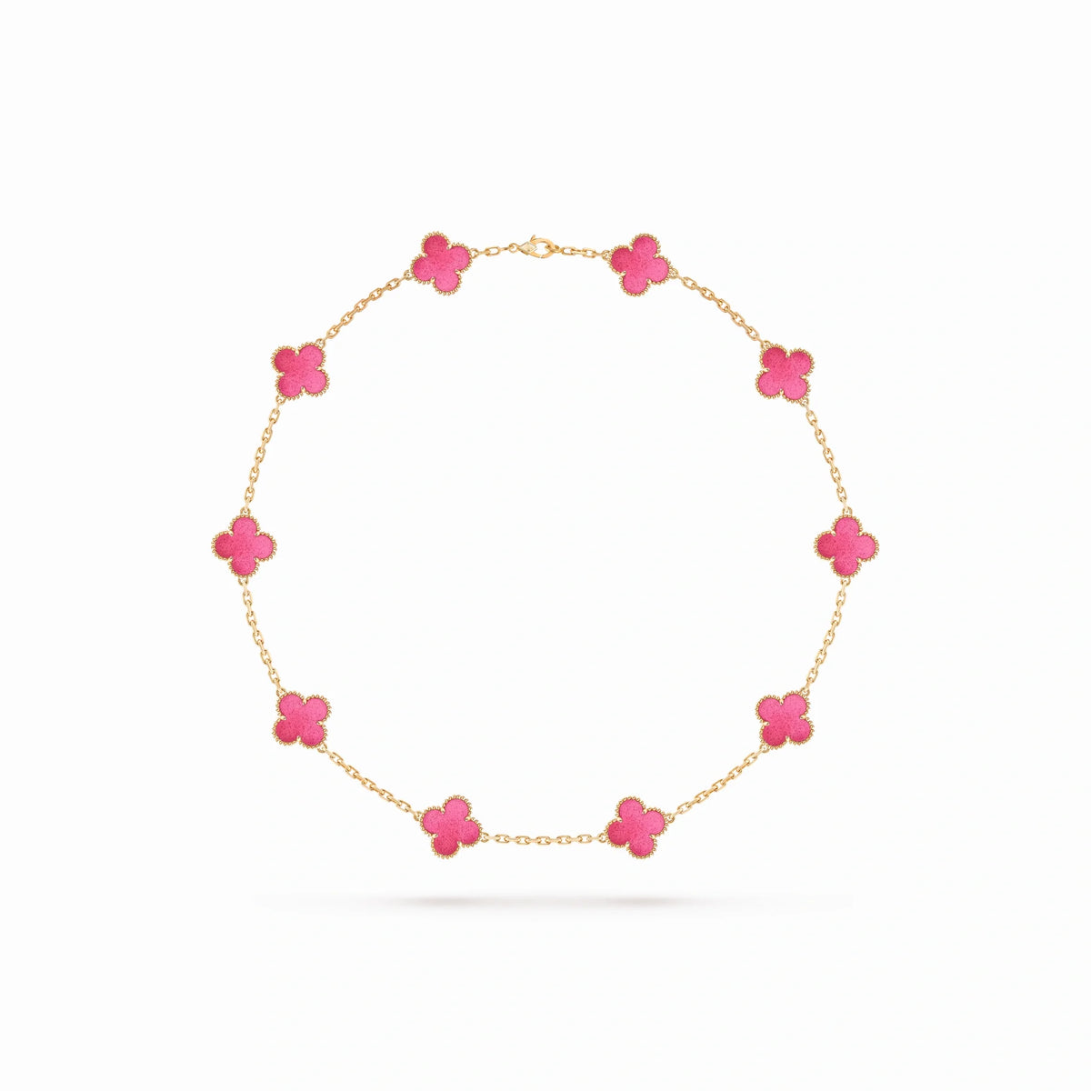 Vintage Alhambra Ten Clover Station Necklace