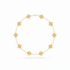 Vintage Alhambra Ten Clover Sunburst Necklace