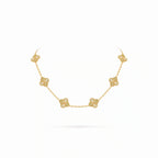 Vintage Alhambra Ten Clover Sunburst Necklace