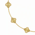Vintage Alhambra Ten Clover Sunburst Necklace