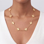 Vintage Alhambra Ten Clover Sunburst Necklace