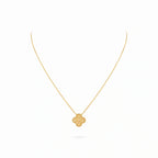 Vintage Alhambra Textured Clover Pendant Necklace