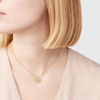 Vintage Alhambra Textured Clover Pendant Necklace