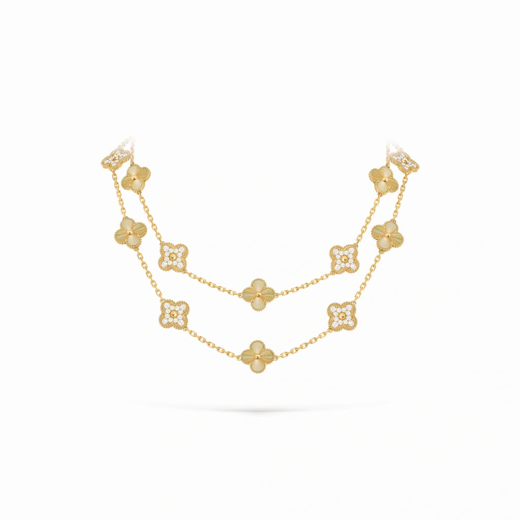 Vintage Alhambra Twenty Clover Chain Necklace