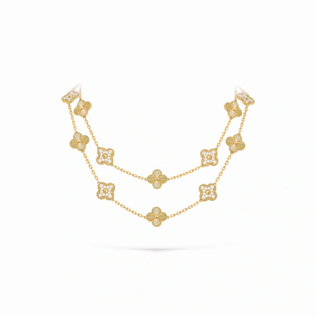 Vintage Alhambra Twenty Clover Chain Necklace