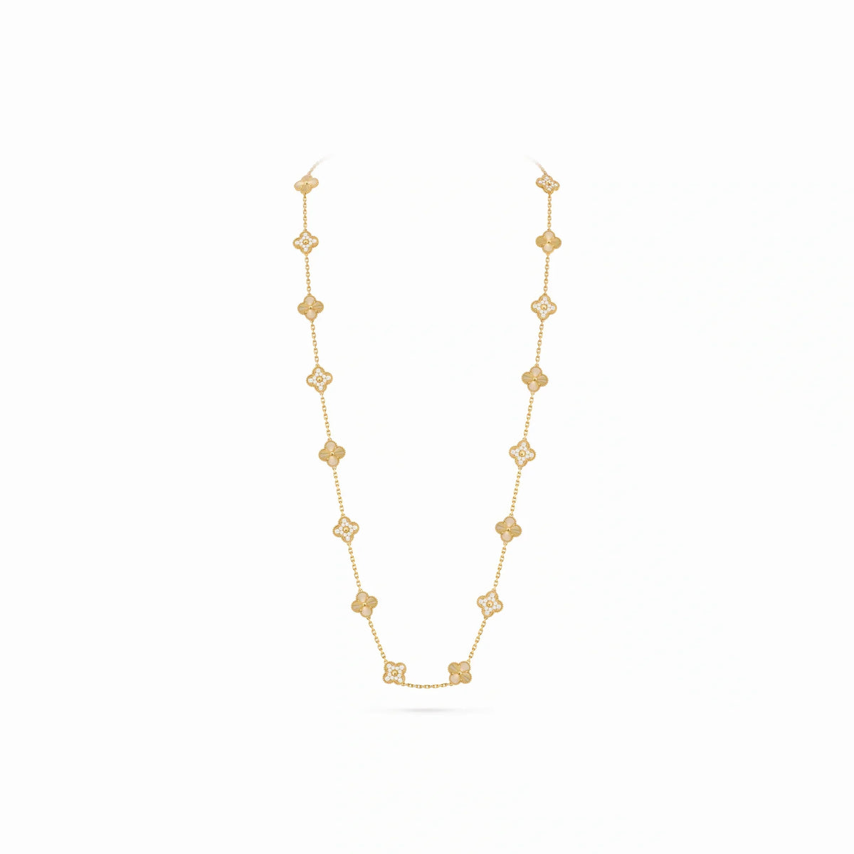 Vintage Alhambra Twenty Clover Chain Necklace