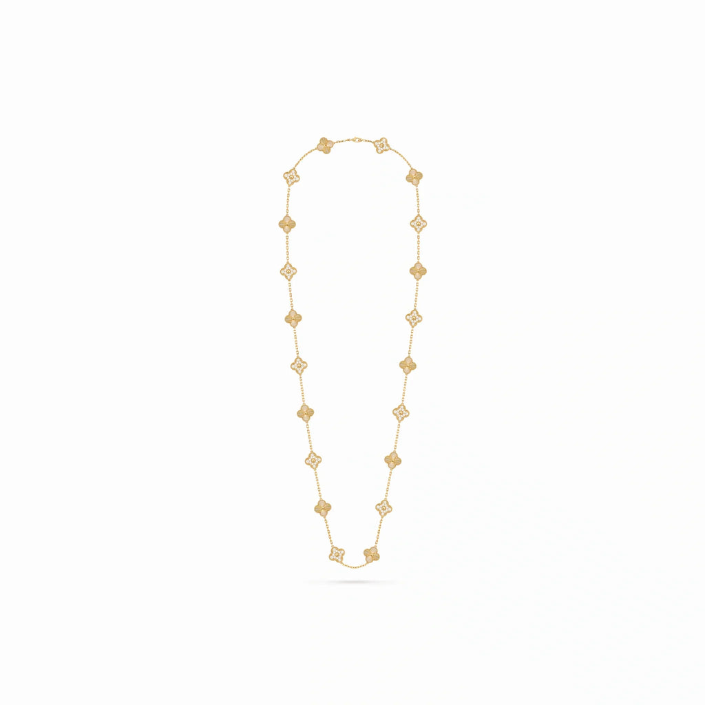 Vintage Alhambra Twenty Clover Chain Necklace