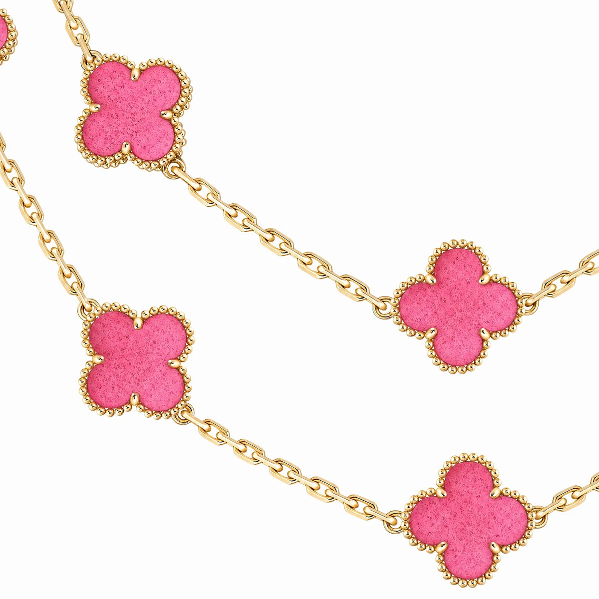 Vintage Alhambra Twenty Clover Layering Necklace