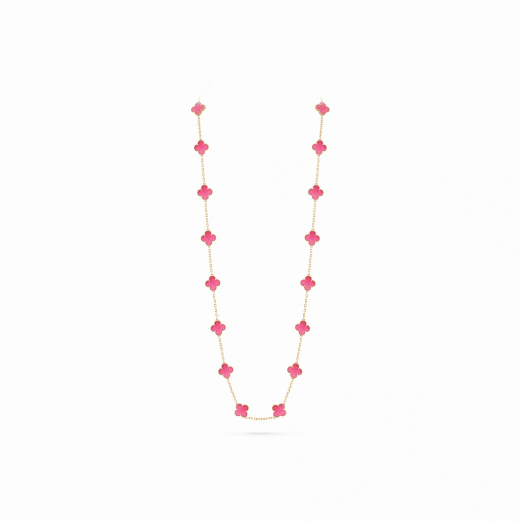 Vintage Alhambra Twenty Clover Layering Necklace