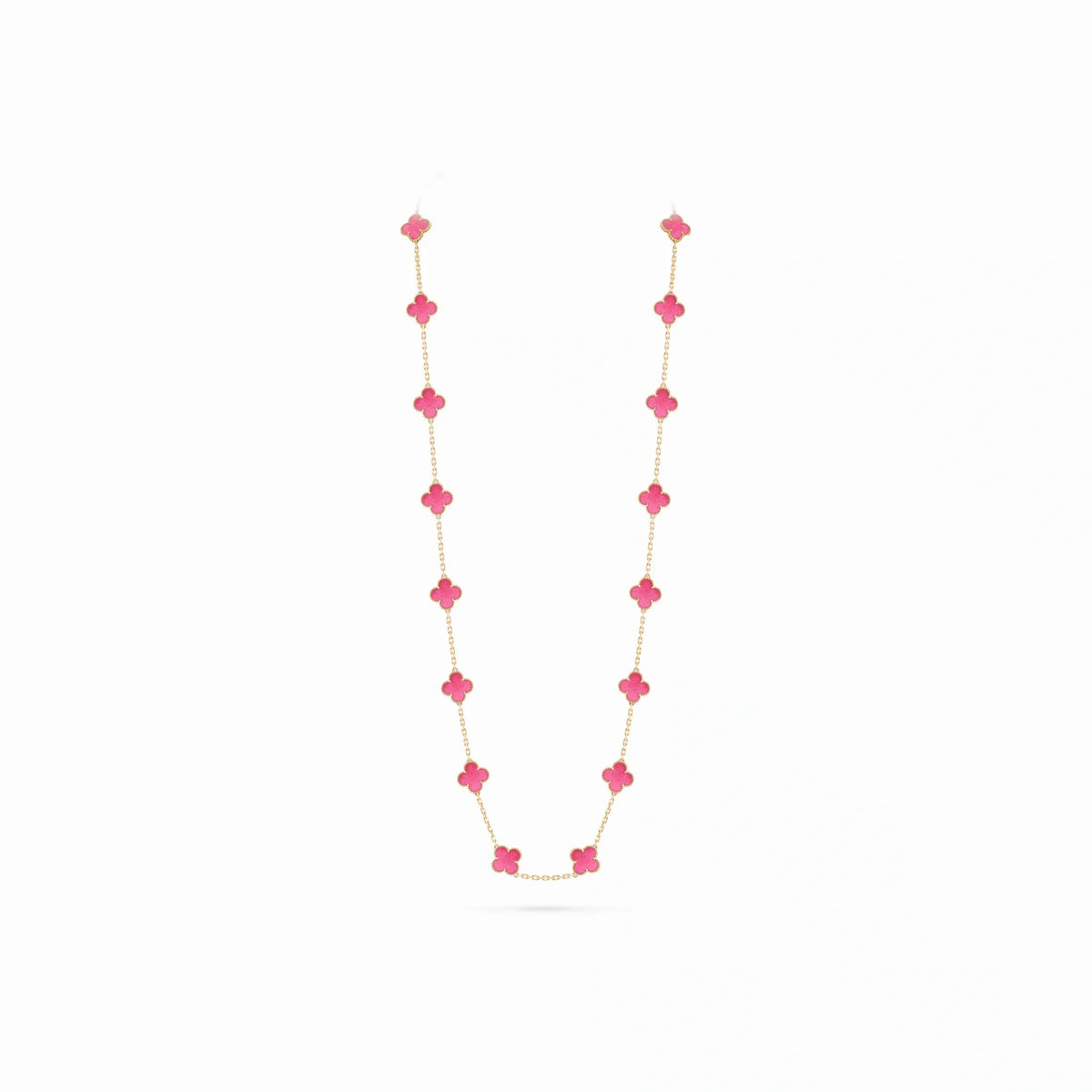 Vintage Alhambra Twenty Clover Layering Necklace