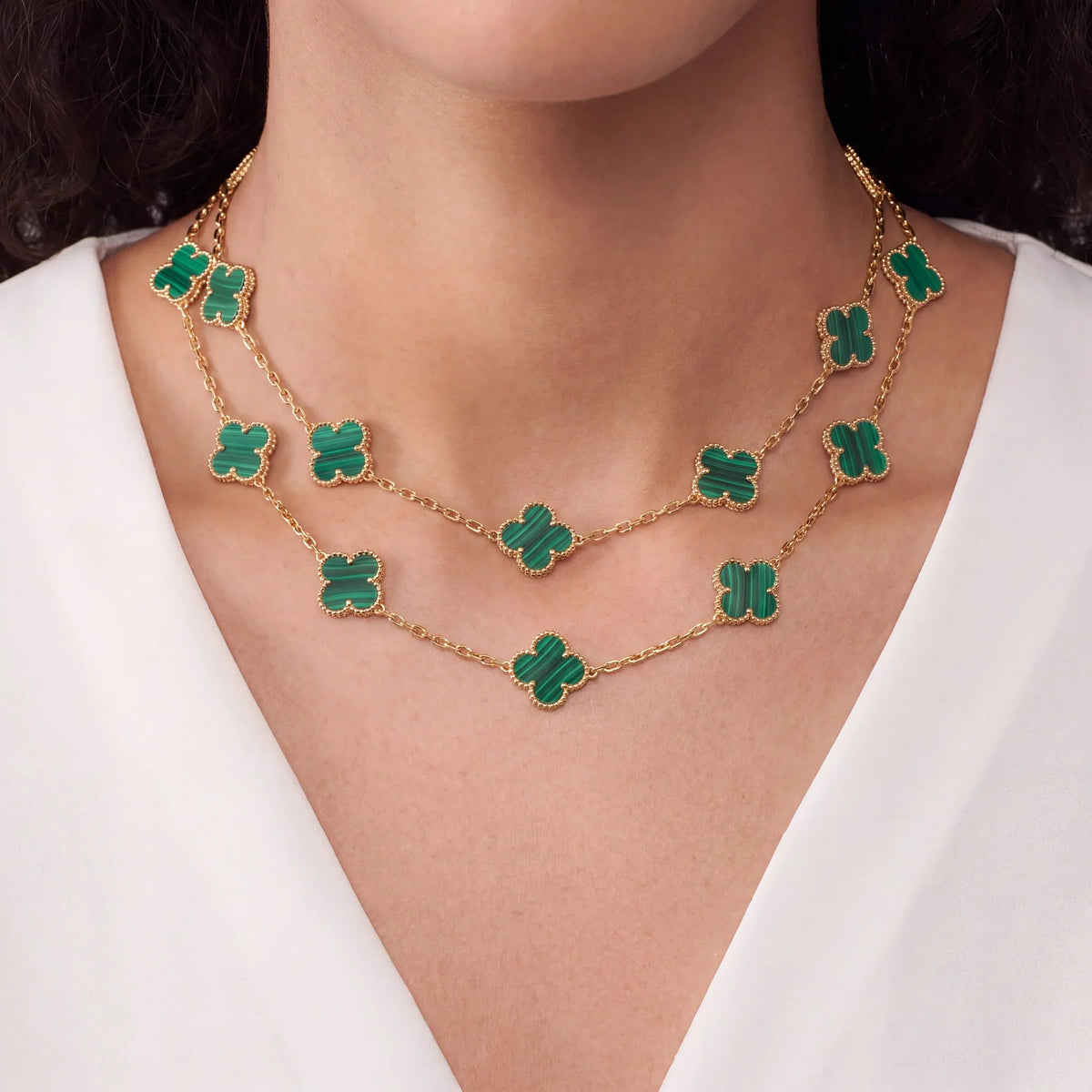 Vintage Alhambra Twenty Clover Sautoir Necklace