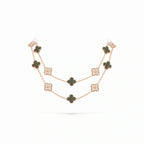 Vintage Alhambra Verdelis Green Clover Necklace