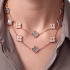 Vintage Alhambra Verdelis Green Clover Necklace